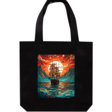 Ladies Shoulder Carry Tote Bag With Zipper-BDB-008 image