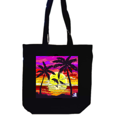 Ladies Tote Canvas Shoulder Bag For Women's With Zipper - BDS-087 image
