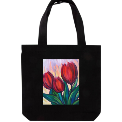 Ladies Tote Canvas Shoulder Bag For Women's With Zipper image