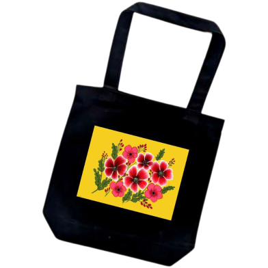 Ladies Tote Canvas Shoulder Bag For Women's With Zipper- BDF-126 image