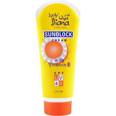 Lady Diana Sunblock Cream SPF UV 40 - 170 ml image