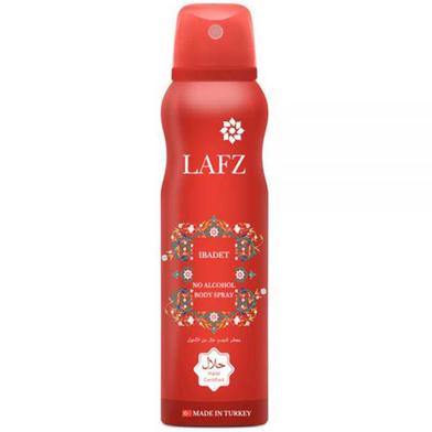 Lafz Body Spray - Ibadet (Halal Certified -Alcohol Free) - 100gm image
