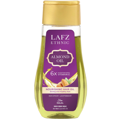 Lafz Ethnic Almond Nourishing Hair Oil (100ml) image