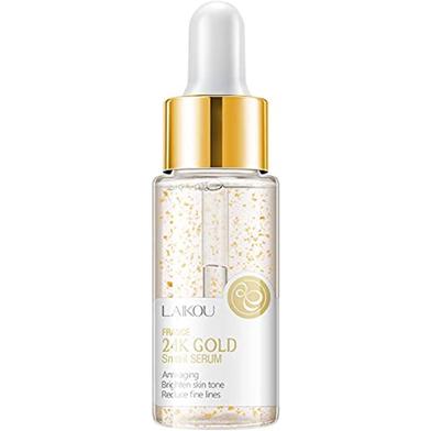 Laikou 24K Gold Snail Essential Liquid Moisturizing Serum -15gm image