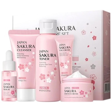 Laikou Combo for Dry to Combination Skin-8pcs Set image