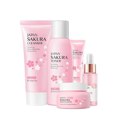 Laikou Japan Sakura Facial Serum Tighten Pores Whitening Essence Cream 257ml image