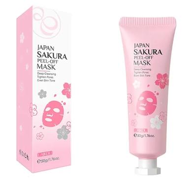 Laikou Japan Sakura Peel-off Mask Deep Cleansing Tighten Pores Even Brighten Skin Tone Remove Blackhead-50gm image