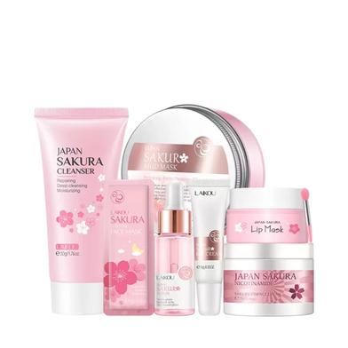 Laikou Sakura Face Serum Moisturizer Cream Set image