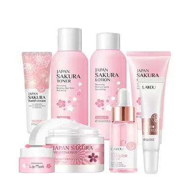 Laikou Sakura Skin Care Combo - 8PCS Set image