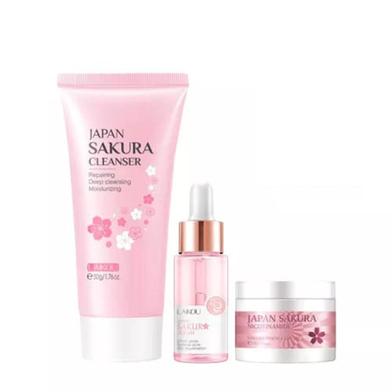 Laikou Sakura Skin Care Set - 3 Pcs image