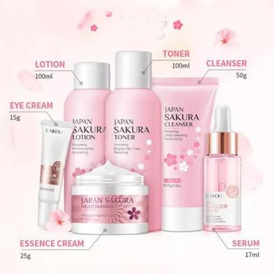 Laikou Sakura Whitening Skin Care 6 Pcs Set image