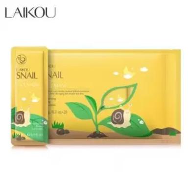 Laikou Snail Sleeping Mask - 3 gm - 20 pcs image