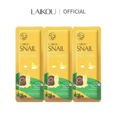 Laikou Snail Sleeping Mask 5 gm - 3 pcs image