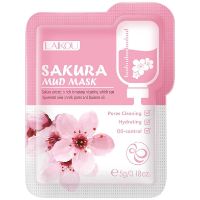 Laikou sakura Mud 5g Face Mask- 1 Pcs image