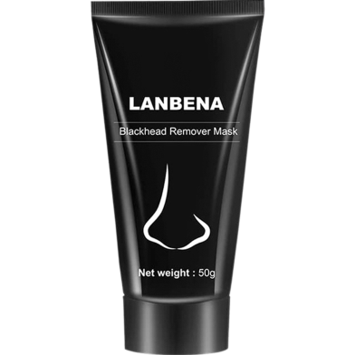 Lanbena Blackhead Remover Nose Black Mask Face Care Mud Acne Treatment Peel Off Mask Pore Strip Skin Care Peel Mask Oil Control - Mask-50gm image