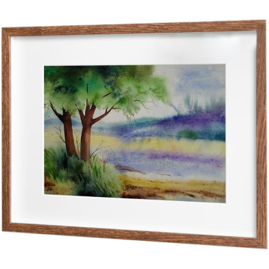 Landscape Watercolor - (20x16)inches image