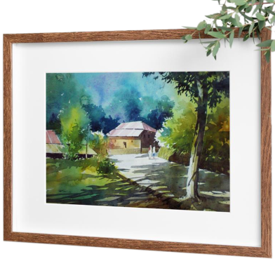 Landscape Watercolor - (20x16)inches image