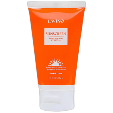 Lavino Sunscreen Broad Spectrum SPF 50 PA triple plus 60g image