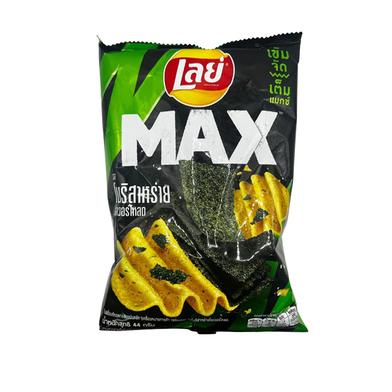 Lays Max Over. Nori Seaweed F.Ridged Potato Chips 44 gm (Thailand) image