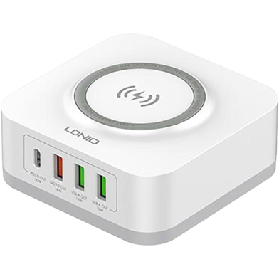 Ldnio 32W 5 In 1 Charging Station With 15W Wireless Charger image