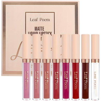 Leaf Poem Long Lasting Matte Liquid Lipstick Set 8pcs image