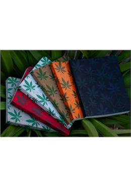 Leaf Series Black, Green, Red, Brown, Orange and White Leaf Notebook (SN20201125) 6-Pack image