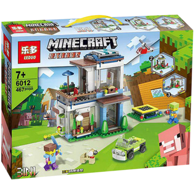 Leduo MINECRAFT 467 parts House in the Village Lego Sets image