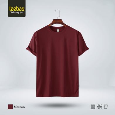 Leebas Blank Tshirt-Maroon image