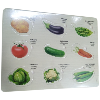 Lefan Vegetable Printed Puzzle, An Educational Toy For Children image
