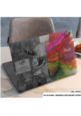 DDecorator Left Brain and Right Brain Illustration Laptop Sticker image