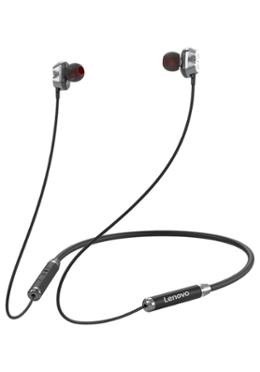 Lenovo HE08 Wireless In-ear Neckband Earphones - Black image