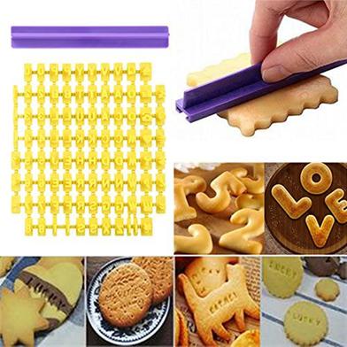 DIY Alphabet Numbers Cookie Cutter Pattern Embosser Stamp Letters