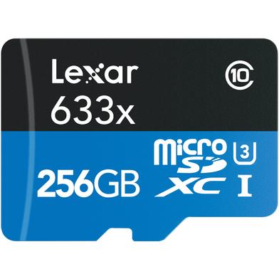 Lexar High-Performance 633x 256GB MicroSD UHS-I Memory Card image