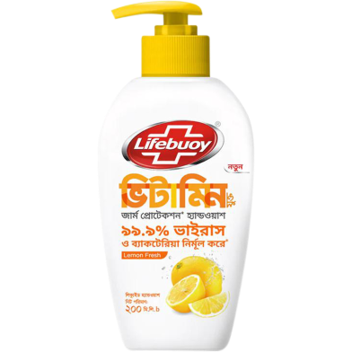 Lifebuoy Handwash (Soap) Lemon Fresh Pump 200ml image