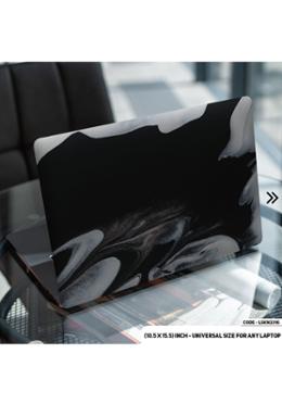 DDecorator Liquid Black Marble Texture Laptop Sticker image