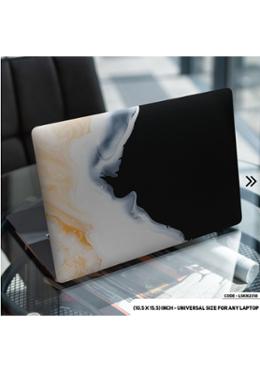 DDecorator Liquid Black Marble Texture Laptop Sticker image
