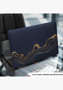DDecorator Liquid Marble Texture Blue Laptop Sticker image