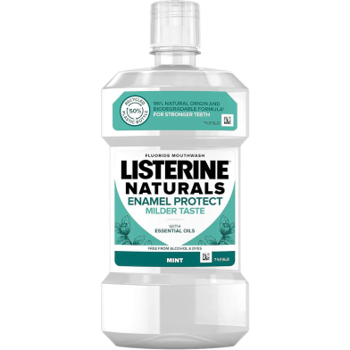 Listerine Naturals Prot. De E Sabor S Menta Mouthwash 500 ml image