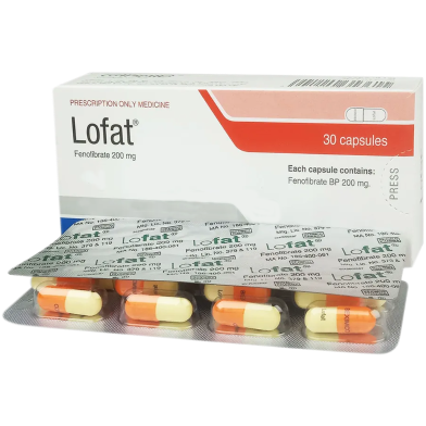 Lofat 200 mg Capsule 10's Strip image