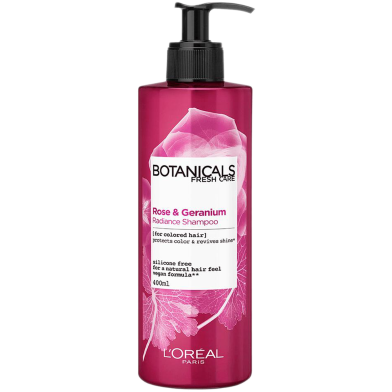 Loreal Botanicals Rose and Geranium Radiance Shampoo Pump 400ml image