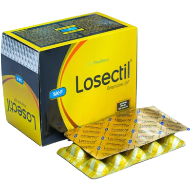 Losectil 20 mg - 10's Strip Capsule image