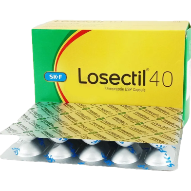 Losectil 40 mg 10's Strip Capsule image