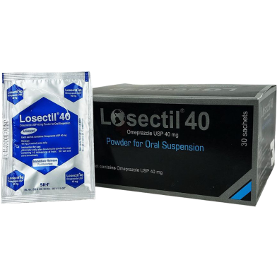 Losectil 40 mg Sach - 1's Sachet image