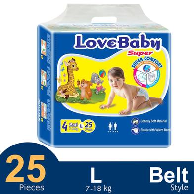 Love Baby Belt System Baby Daiper (L Size) (7-18 kg) (25pcs) image