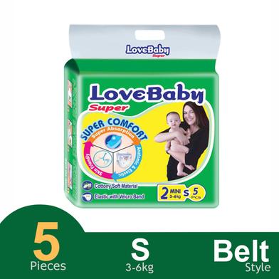 Love Baby Belt System Baby Daiper (S Size) (3-6kg) (5pcs) image