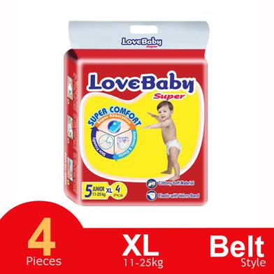 Love Baby Belt System Baby Daiper (XL Size) (11-25kg) (4pcs) image