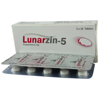 Lunarzin 5 mg Tablet 10's Strip image