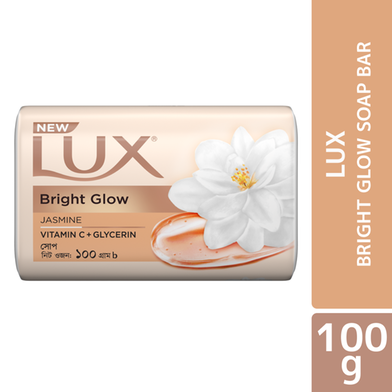 Lux Soap Bar Bright Glow 100g image