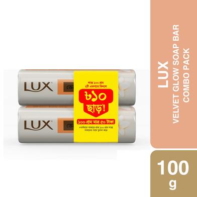 Lux Soap Bar Velvet Glow 100g Combo Pack 2pcs image