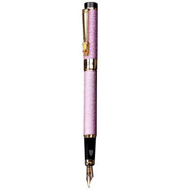 Luxury Dragon 6006 Crystal Diamond Metal Ink Fountain Pen - 1pcs image